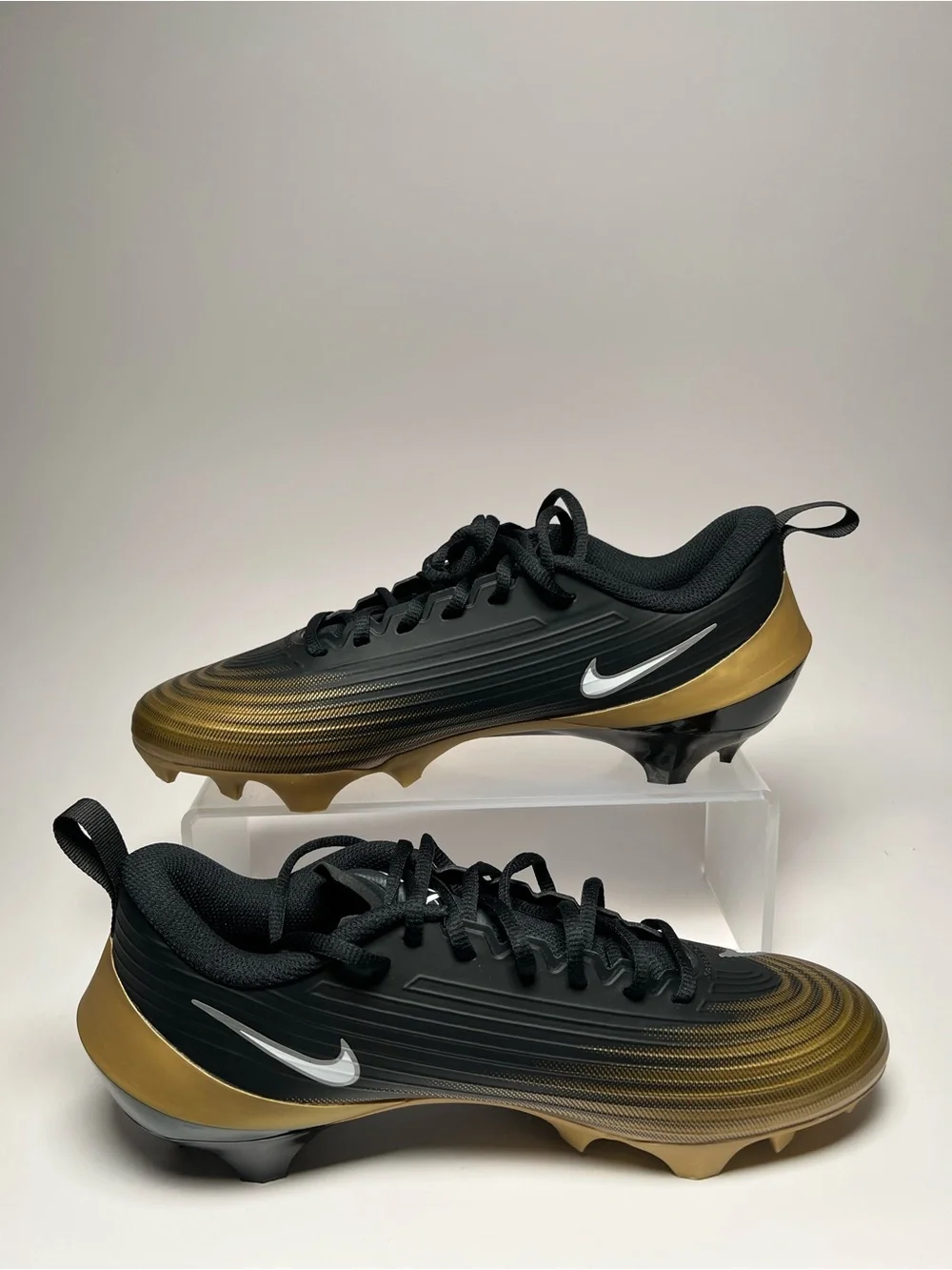 Nike Vapor Speed 3 Pro 360 Black Gold Football Cleats FB3303-003 Men's Size
